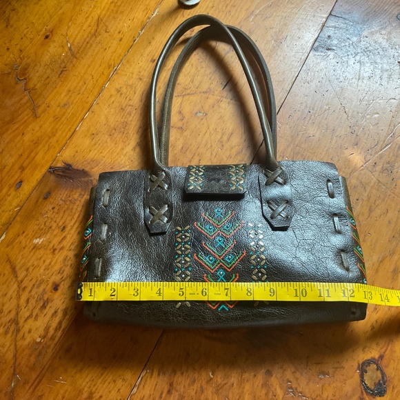 ONE OF A KIND! Calleen Codrero Custom made leather shoulder bag - Picture 10 of 16